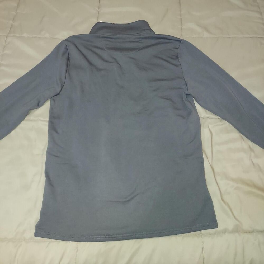Weatherproof Men's Grey and Silver Sweatshirt 3/4 zip Size Medium